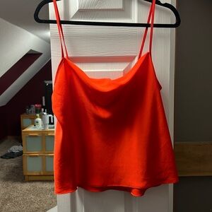 Orange spaghetti strap shirt